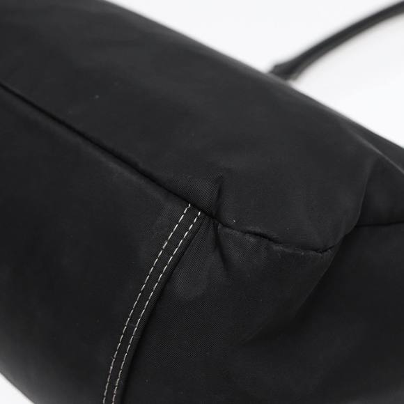 BURBERRY Blue Label Tote Bag Nylon Black Silver Auth 88574 - Picture 15 of 16